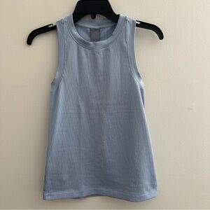 CALIA Womens Size S Ribbed Athletic Tank Blue Performance Workout Gym Activewear